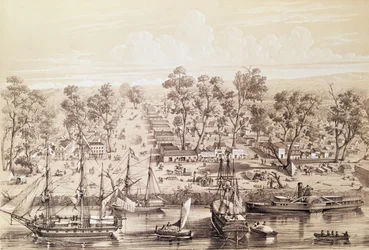Stadt Sacramento, 1820